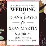 Deep Dark Florals (Wedding) - postcards